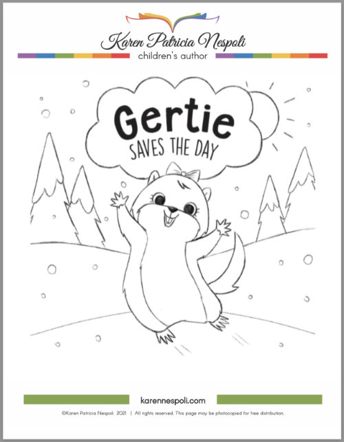 Printable Groundhog Colouring Picture